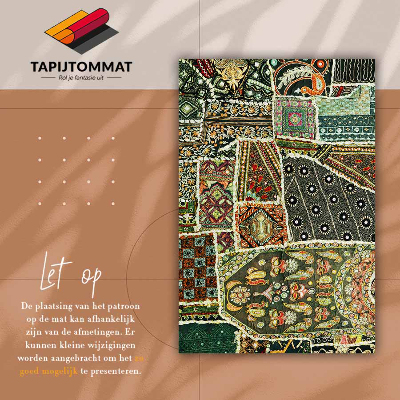 Teppich auf pvc Patchwork in einem türkischen Stil
