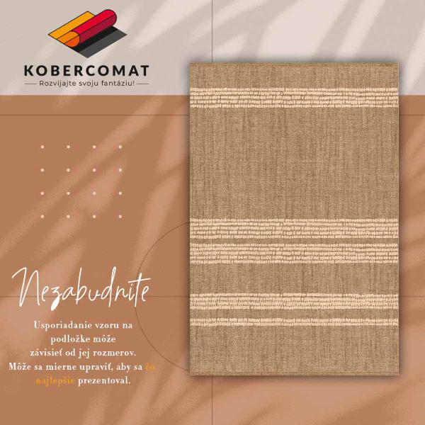 Vinyl teppich läufer Beige in einem Linien