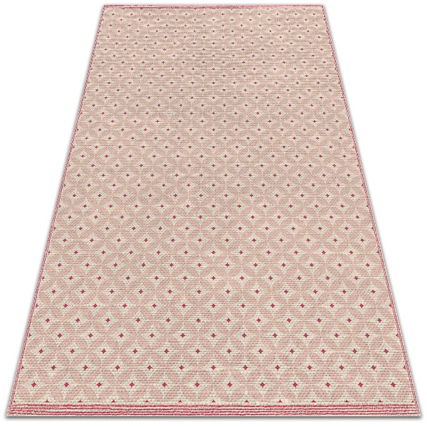 Teppich auf pvc Rosa orientalisches Muster