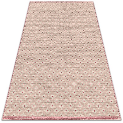 Teppich auf pvc Rosa orientalisches Muster
