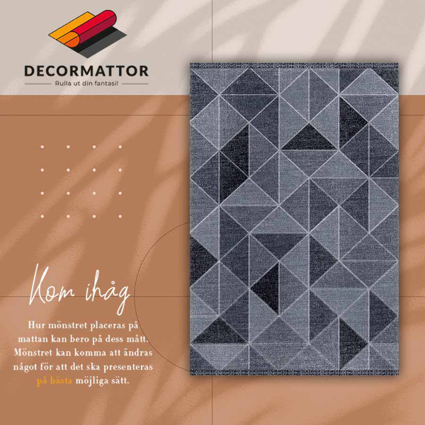 Pvc teppich Quadrate und Dreiecke