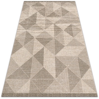 Teppich auf pvc Dreiecke und Quadrate