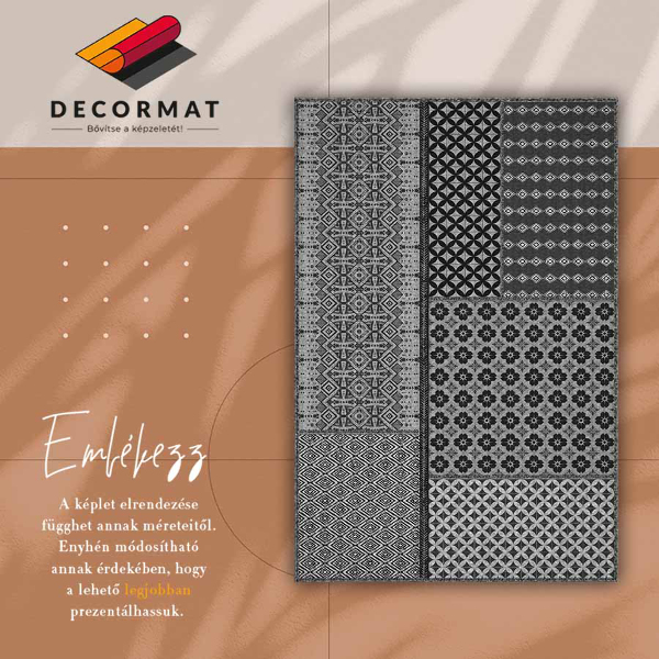 Teppich auf pvc Aztec-Stil