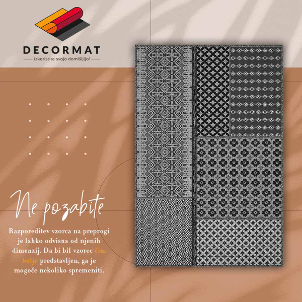 Teppich auf pvc Aztec-Stil