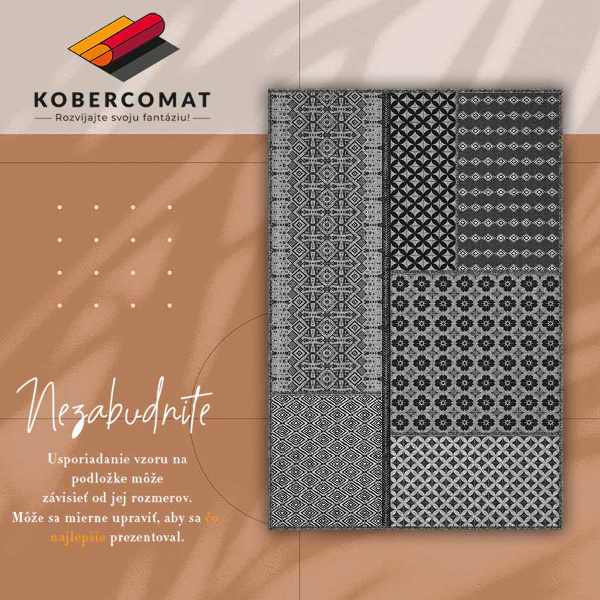 Teppich auf pvc Aztec-Stil