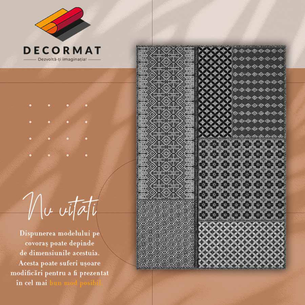 Teppich auf pvc Aztec-Stil