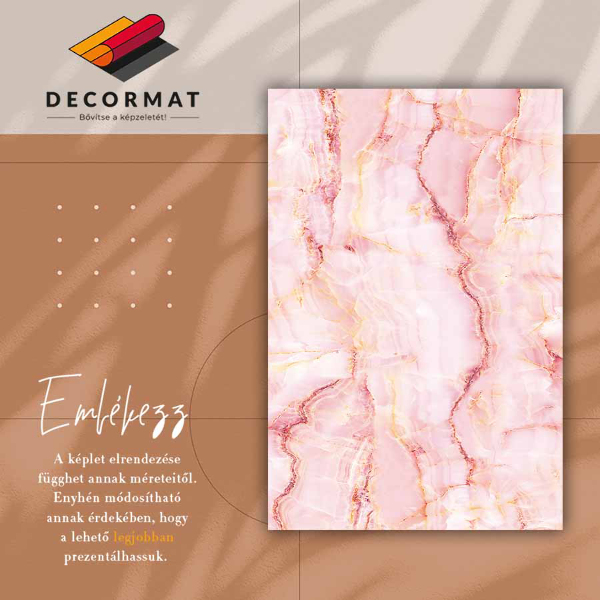 Teppich pvc Rosa Marmor