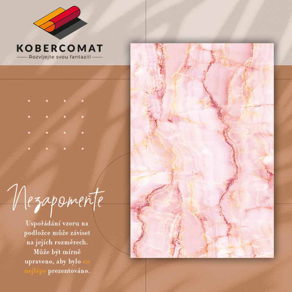 Teppich pvc Rosa Marmor