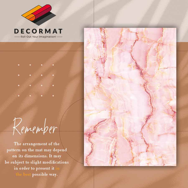 Teppich pvc Rosa Marmor