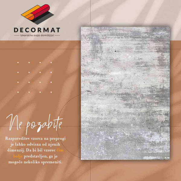 Vinyl teppich läufer Beton begonnen