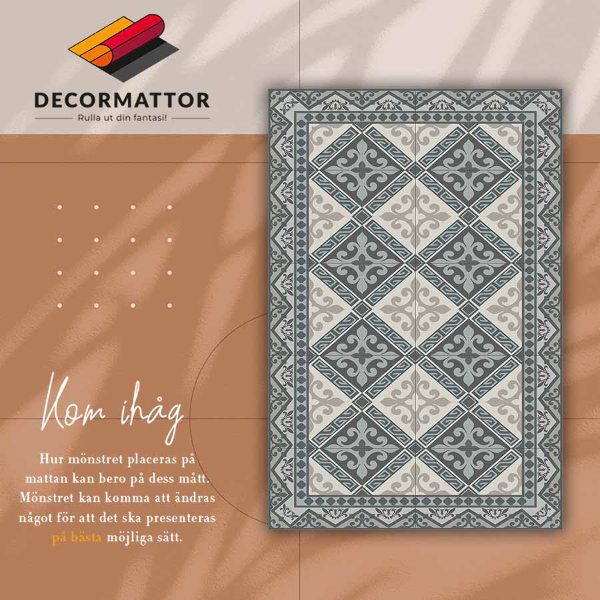Vinyl teppich läufer Geometrische Ornamente