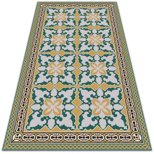 Teppich auf pvc Boho-Stil