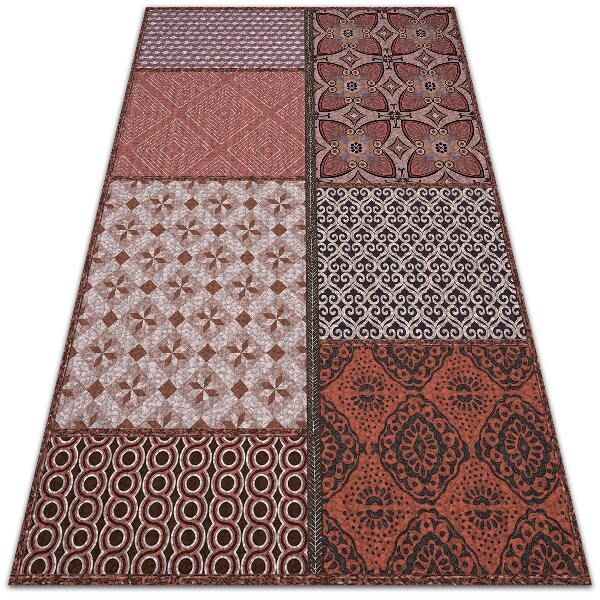 Teppich auf pvc Mischung von Stilen