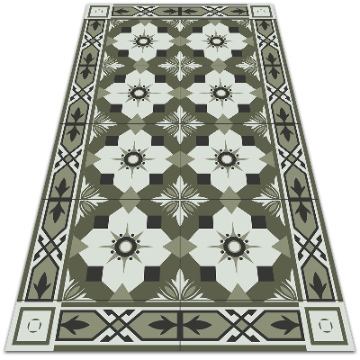 Teppich auf pvc Gefliestes geometrisches Muster
