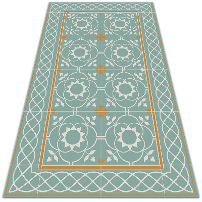 Teppich auf pvc Vintage-Symmetrie