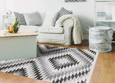 Teppich auf pvc Graues geometrisches Muster