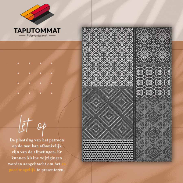 Teppich auf pvc Mischung aus verschiedenen Designs
