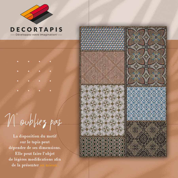 Teppich auf pvc Mischung von Designs