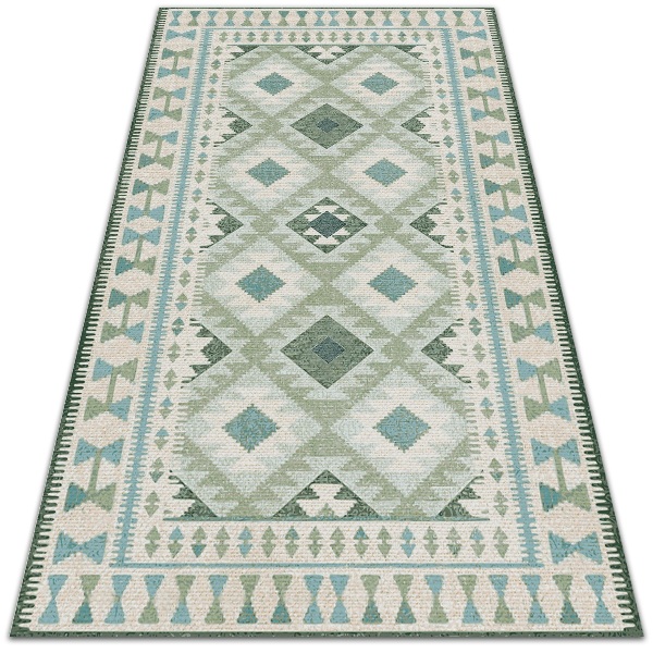 Teppich auf pvc Grüne Rhombus