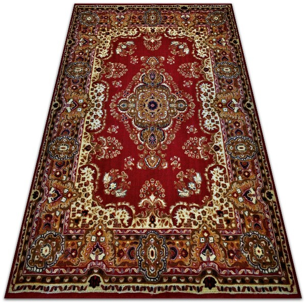 Teppich auf pvc Schöne persische Details Design