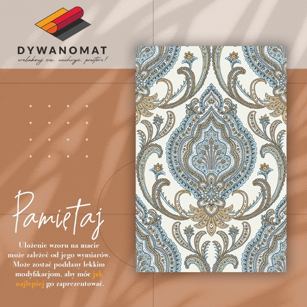 Teppich auf pvc Paisley Texture