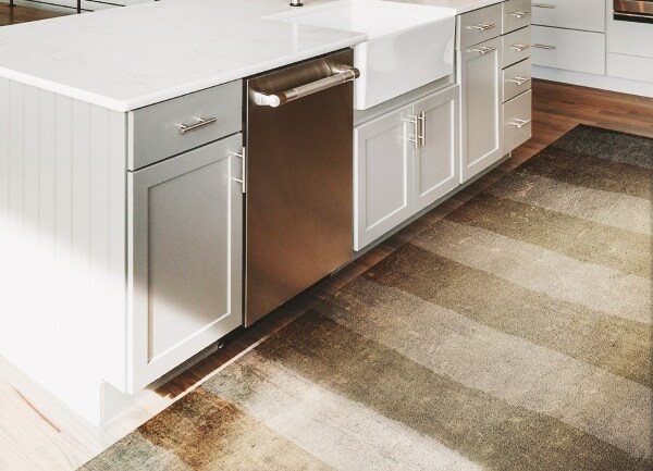 Teppich auf pvc Paisley Texture