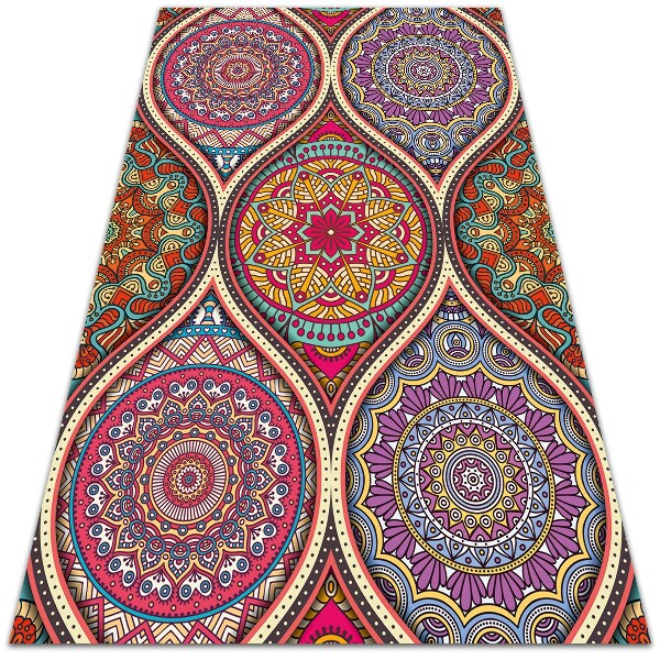 Teppich auf pvc Bunte Mandala
