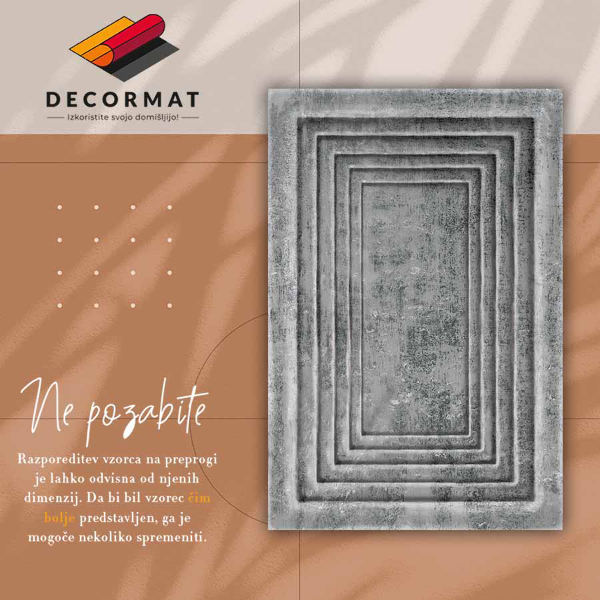 Pvc teppich Betonrahmen