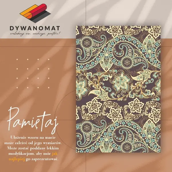 Vinyl teppich Paisley Asian Style
