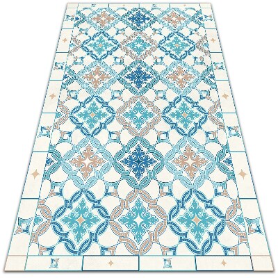 Teppich auf pvc Geometrische Webart