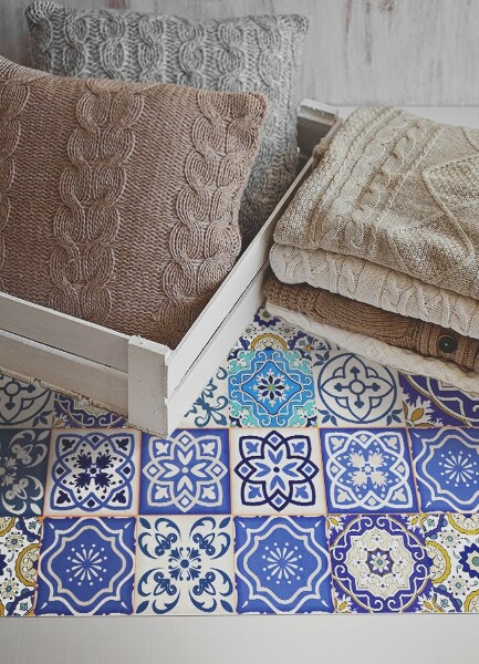 Vinyl teppich Spanische Blumen