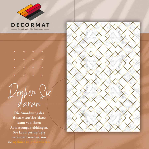 Teppich pvc Marmor verziert