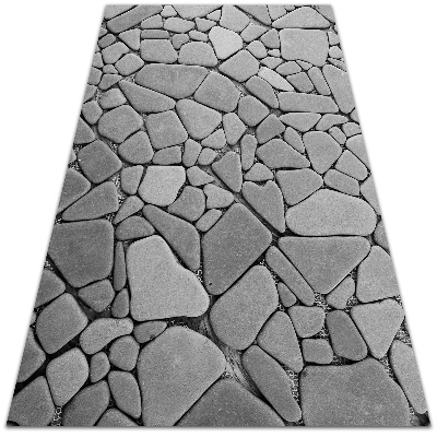 Teppich auf pvc Große Steine