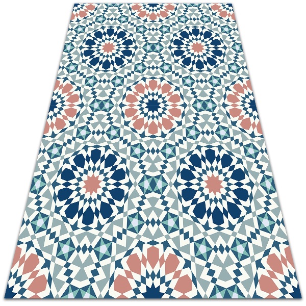 Teppich auf pvc Marokkanische Geometrie