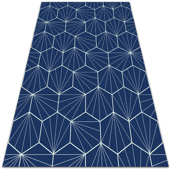 Pvc teppich Hexagona
