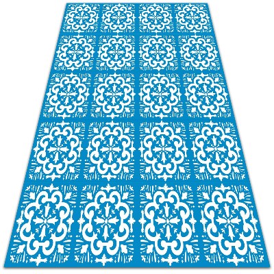 Teppich auf pvc Portugiesische Fliese