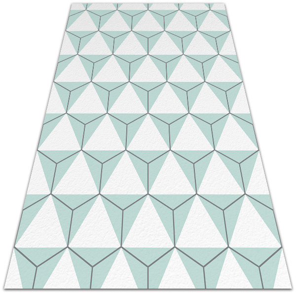 Teppich pvc Aquarell-Hexagone