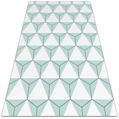 Teppich pvc Aquarell-Hexagone