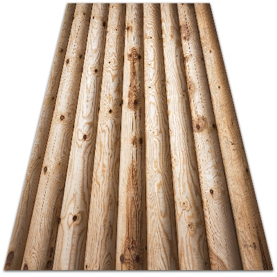 Teppich auf pvc Holzbalken