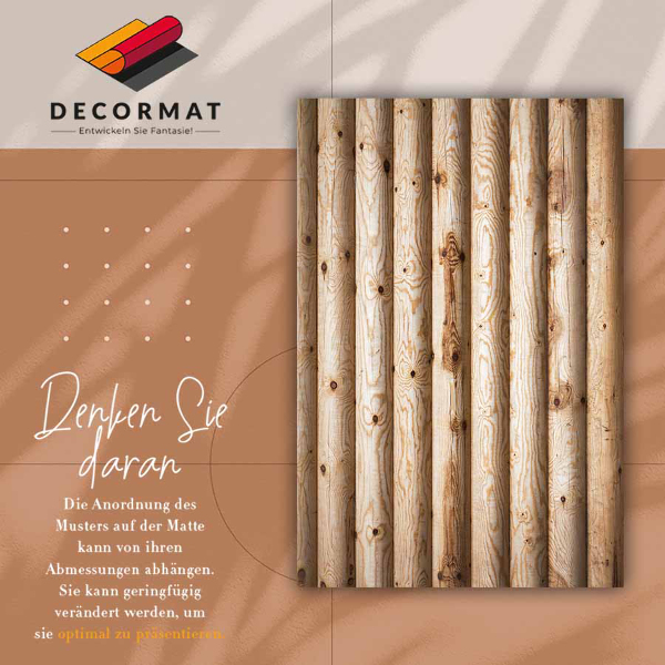 Teppich auf pvc Holzbalken