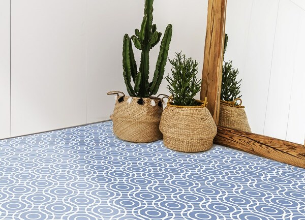 Teppich pvc Wiederholbare Kreise
