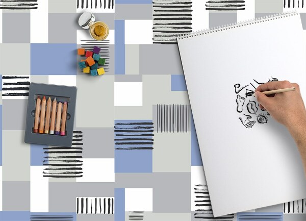 Vinyl teppich läufer Geometrische Rechtecke