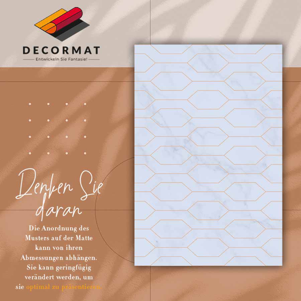 Teppich pvc Marmor verziert