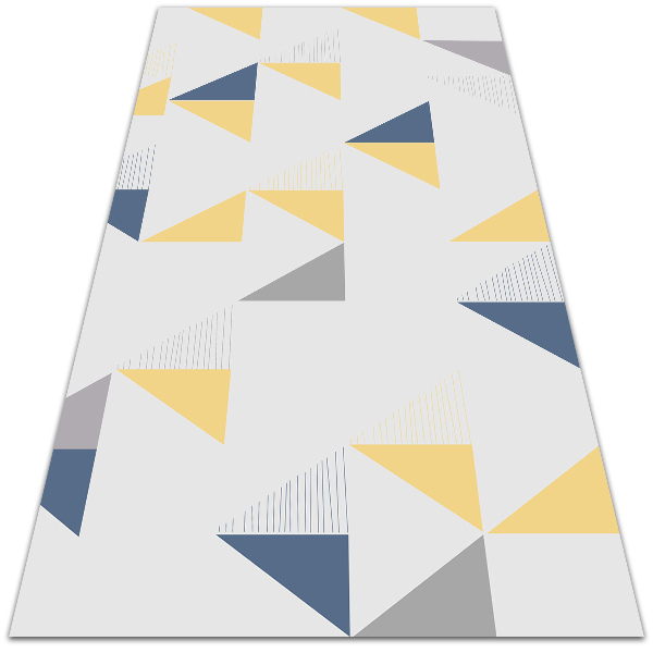 Teppich auf pvc Geometrische Dreiecke