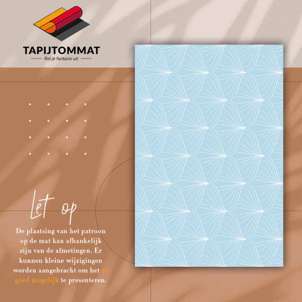 Vinyl teppich läufer Zarte Linien