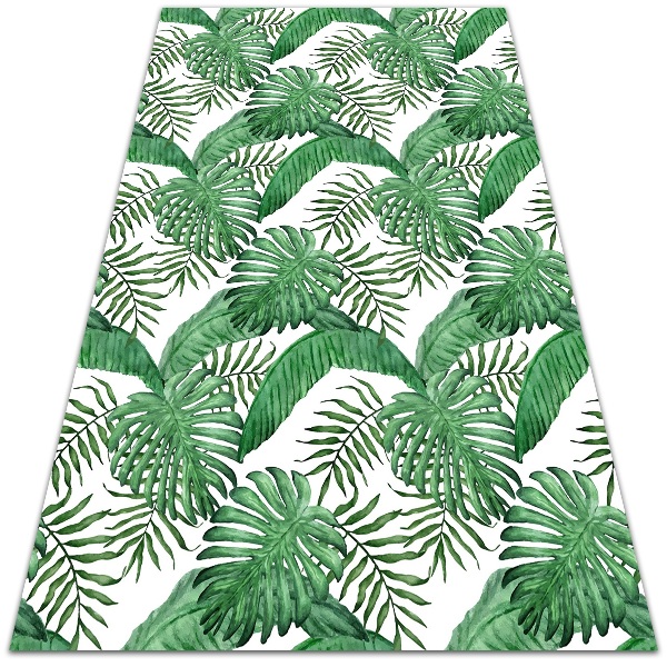 Teppich pvc Palmenblätter