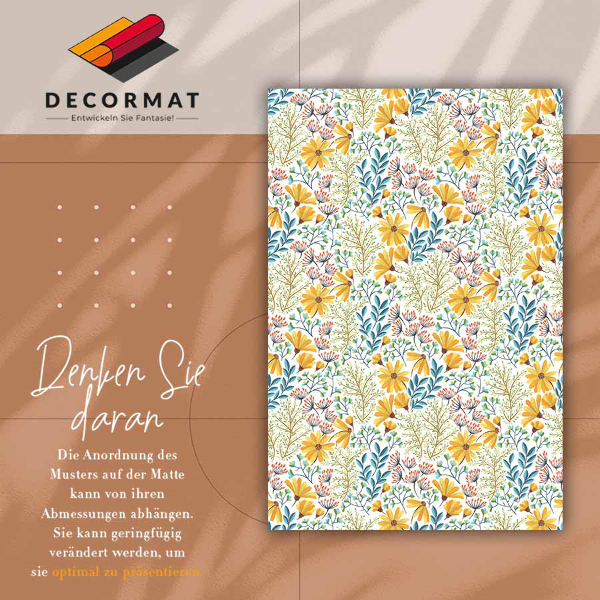 Pvc teppich Frühlingsblumen