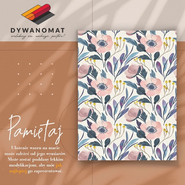 Pvc teppich Blumen