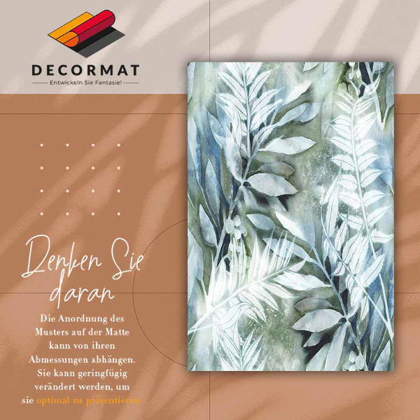 Vinyl teppich läufer Aquarellblumen