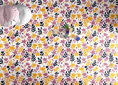 Teppich auf pvc Abstrakte Blumen